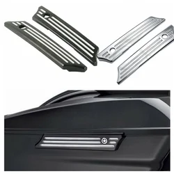 Motorcycle CNC Saddlebag Latch Covers For Harley Touring Road King Electra Glide Street Glide 2014-2024