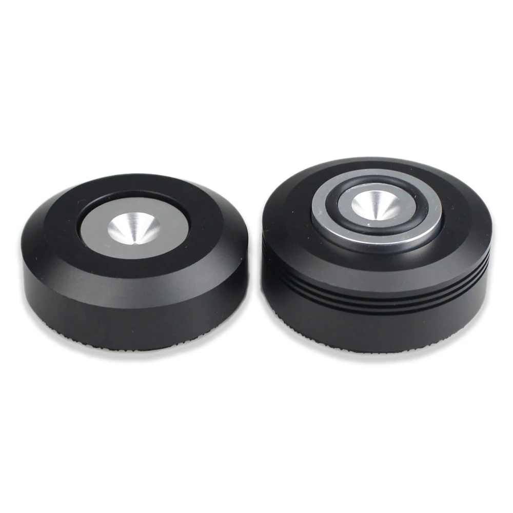 

4pcs 50mm Aluminium Speaker Shockproof Spike Pads Amplifier Steel Ball Ceramics Ball Isolation Stand Feet Holder