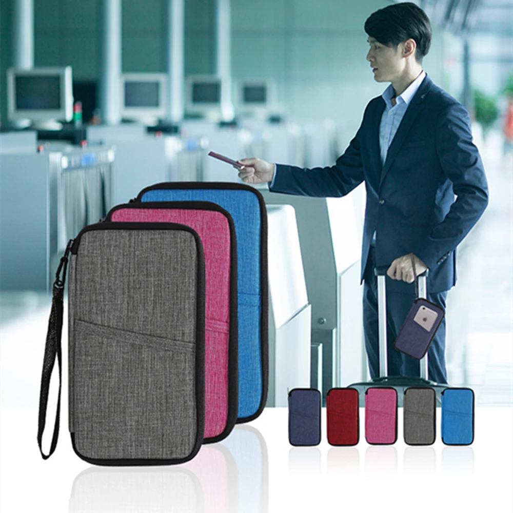 Creative Multifunctional Waterproof Portable Travel Passport Storage Package Card ID Package Document Organizer Men Women 2024