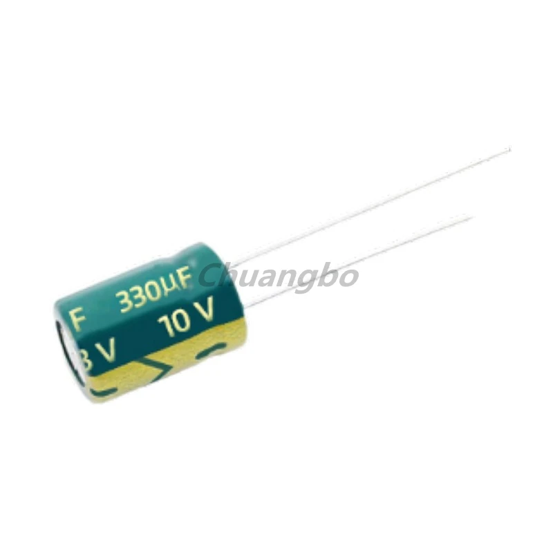 20 pz 10V330UF 6*7 10V 330UF bassa ESR/impedenza condensatore elettrolitico in alluminio ad alta frequenza dimensioni 6*7MM 10V 330UF 20%