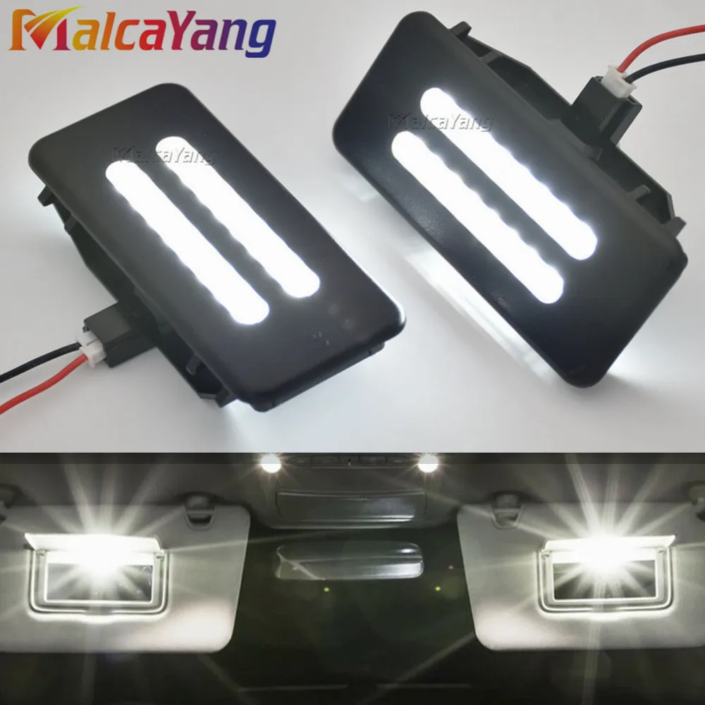 Best Quality LED Sun Visor Vanity Mirror Lamps For BMW X5 E70 X3 F25 E90 E91 E92 E60 E61 X6 E71 E72 X1 E84 6962014 Car Styling