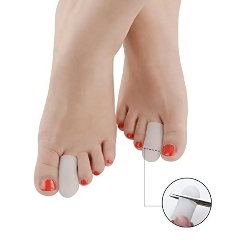 5 Pairs Soft Silicone Toe Sleeve Gel Toe Separators Cap Cover Toe Protector Toe Correct For Corn Blisters Bunion Pain Relief