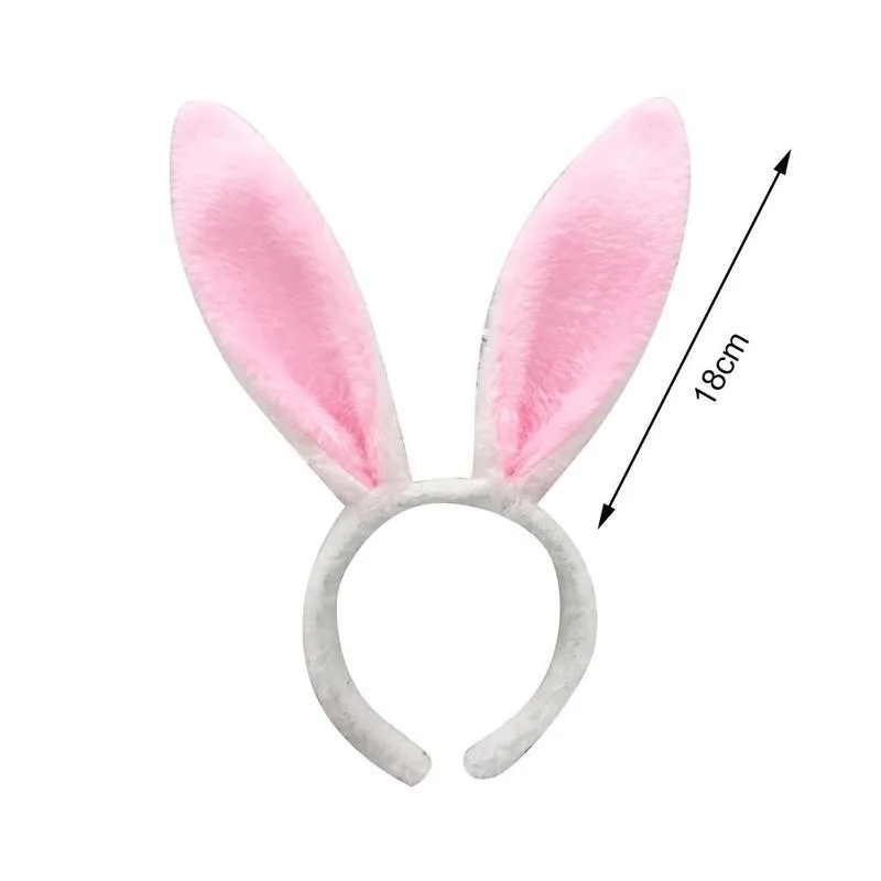 Cute Rabbit Ear Headband Prop Plush Hairband Dress Party Hairband Bunny Adult Gift Kids Decorations Costume Ear For Home Ea A2R4