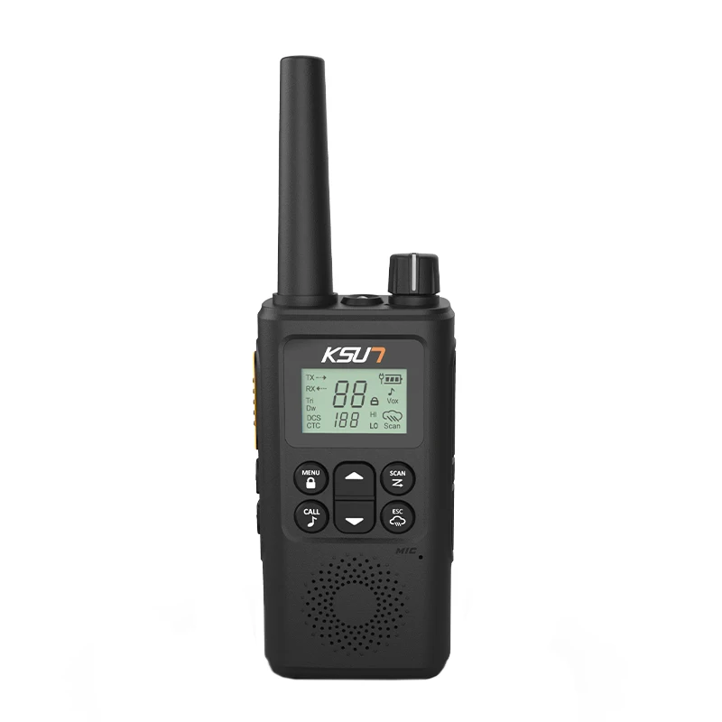 KSUN GZ30-Mini Talkie Radio Portative Legal PMR FRS, 2 Pièces, Téléphone Perforé, Prévisions Météorologiques, Radio Bidirectionnelle Professionnelle