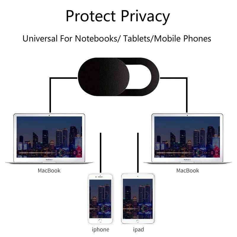 Copertura cursore webcam per telefono cellulare laptop iPad 1/3/6 pezzi copertura privacy fotocamera frontale adesivo di protezione universale per Xiaomi
