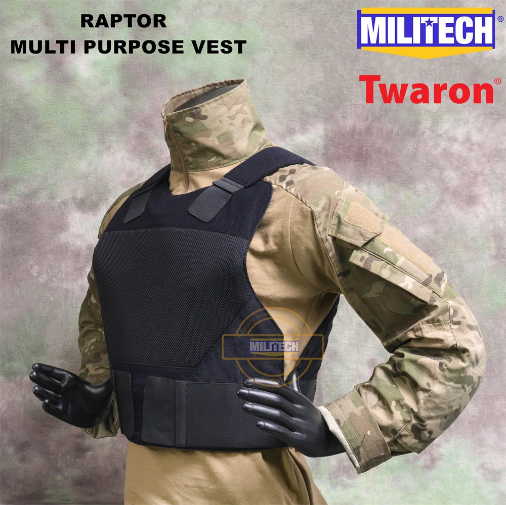 Militech NIJ II IIIA 3A 0101.06 &NIJ 0101.07 HG2 Multi Purpose Covert Ballistic Vest Overt Bullet Resistant Conceal Armor Vest