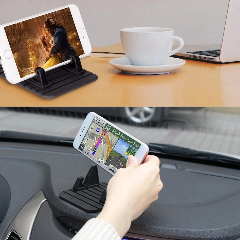 Siliconen antislipmat Autodashboardhouder Universele bureautelefoonstandaard voor iPhone Samsung Xiaomi in auto GPS-houder