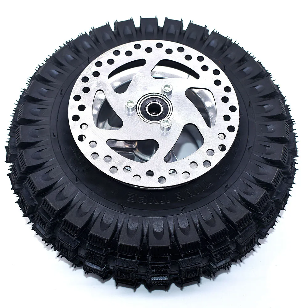 3.00-4 Electric Scooter Front Wheel tyre Alloy Rim hub and inner tube wheels 140MM Brake Disc Plate Gas scooter bike