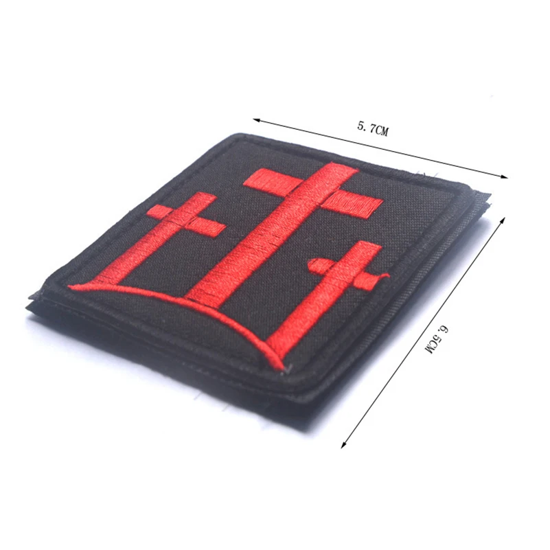 Embroidery Patch Jesus Fish Patch Christian Fish Symbol Tactical Emblem Military Badges Appliques Embroidered Patches