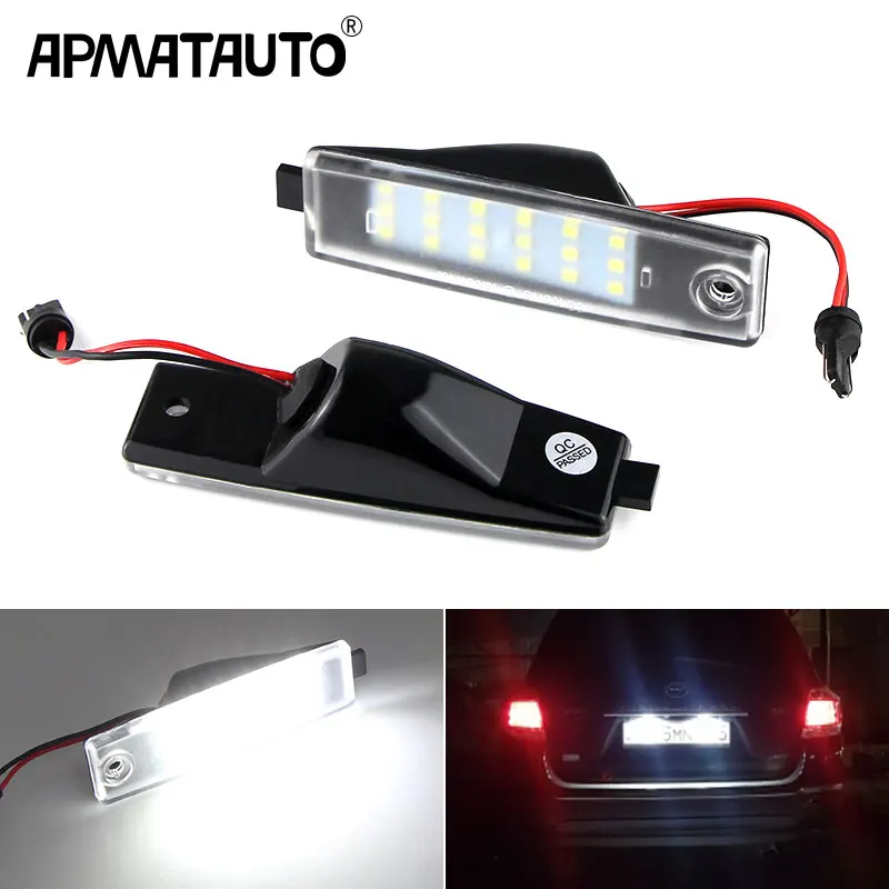 2Pcs For TOYOTA Hiace S.B.V/Highlander/RAV4/Land Cruiser 200/For Lexus RX300/For Scion XB LED Number License Plate Light Lamp