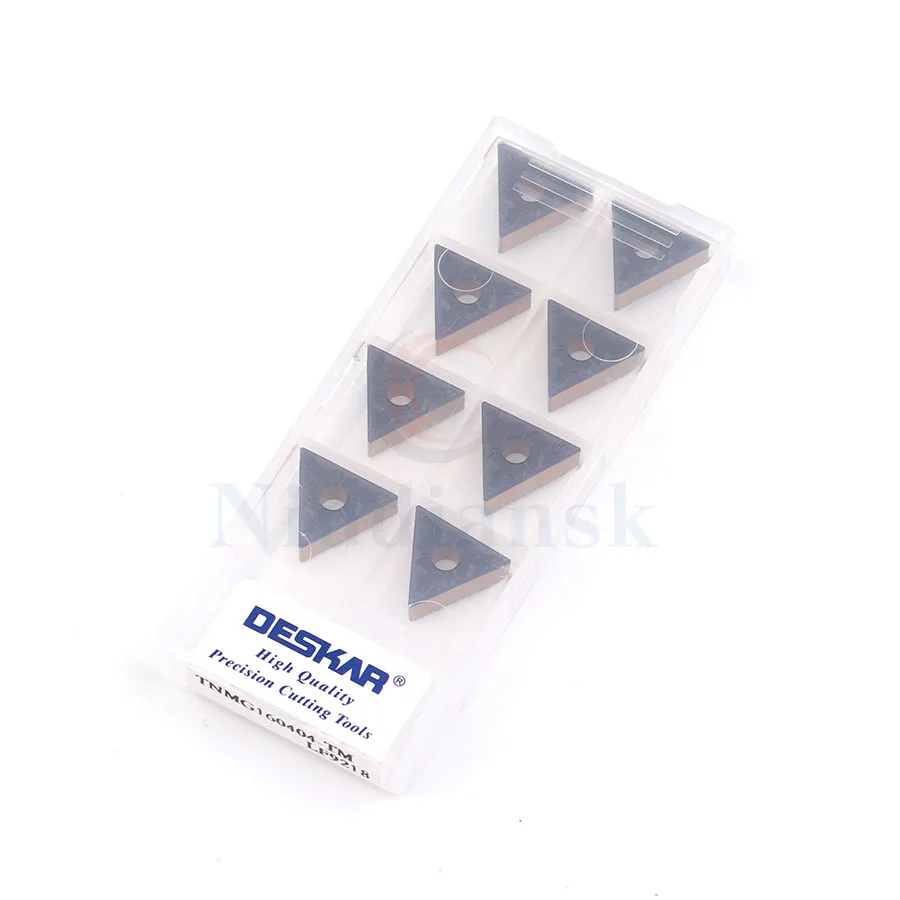 10 pz TNMG160404-TM LF9218 TNMG160408-TM LF9218 utensile per tornitura esterna bicolore di alta qualità inserti per tornitura CNC inserti in metallo duro