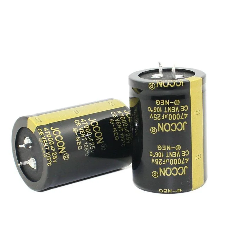 25v47000uf JCCON القرن الألومنيوم كهربائيا مكثف حجم 35*50 العاكس السلطة