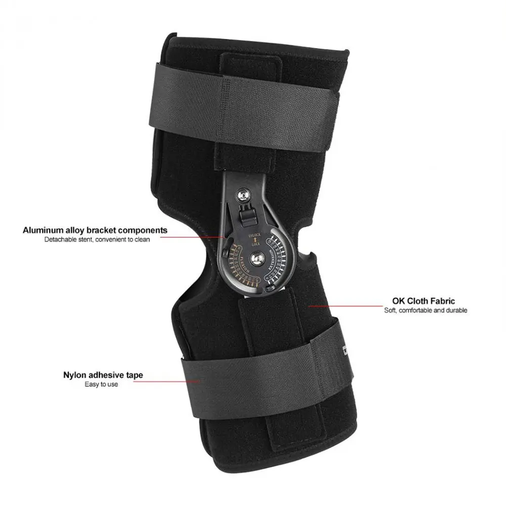 1Pcs BYEPAIN Knee Support, Adjustable Angle Brace Wrap for Leg Injury Sprained knee ligament and Sports