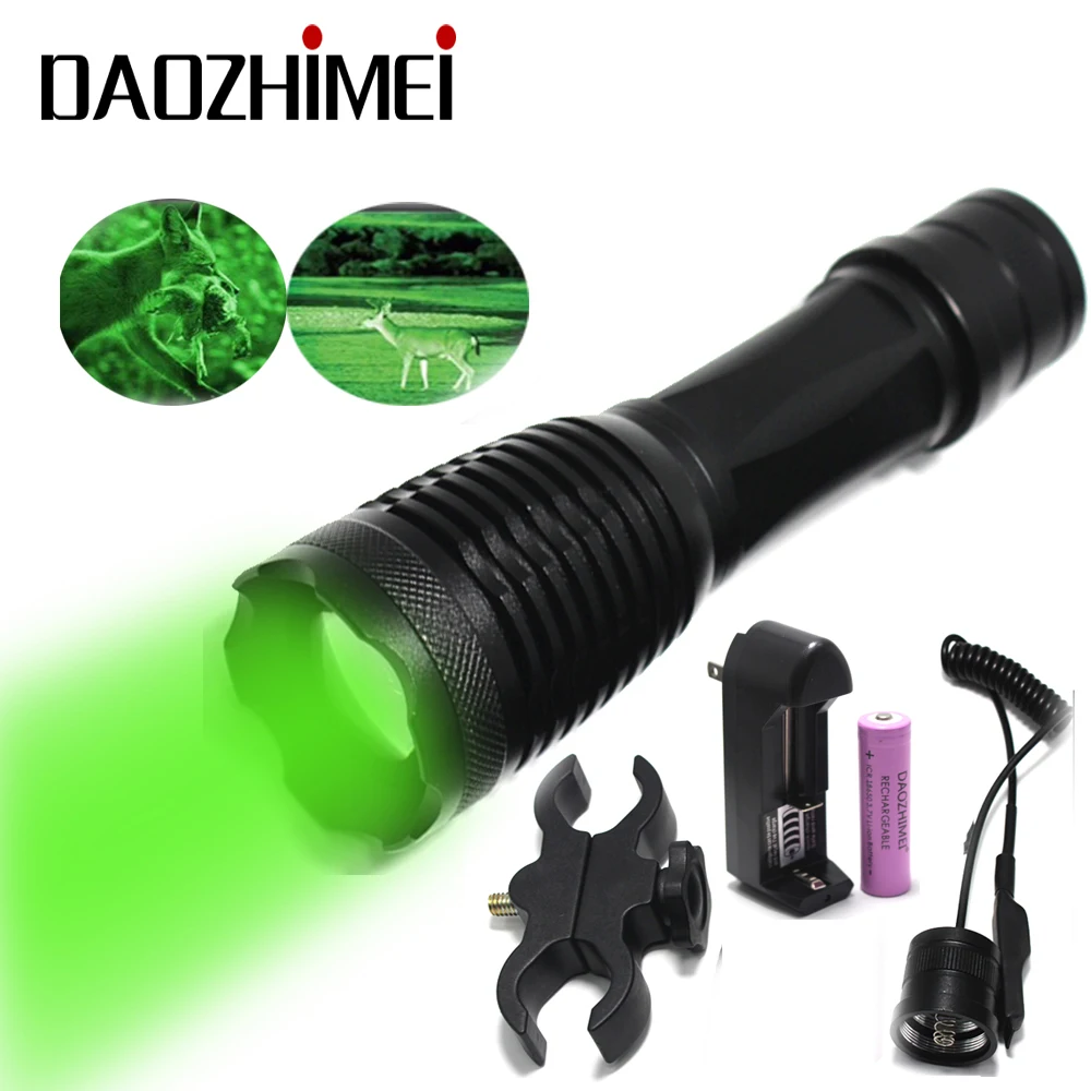 led zoom lanterna tatica vermelho verde branco caca luz ir 850nm lanterna interruptor de pressao remoto gun mount outdoorled 01