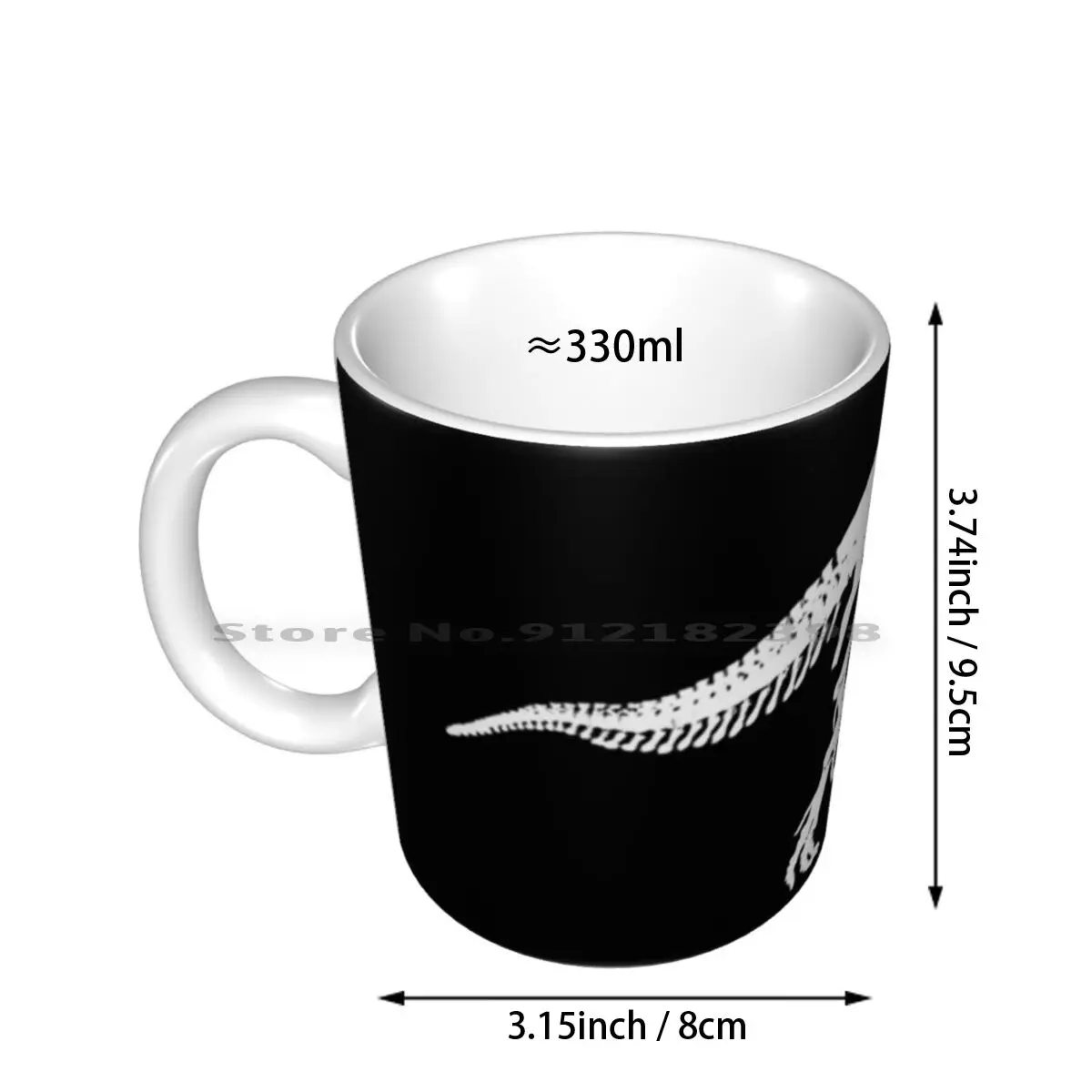 Tyrannosaurus Rex Skeleton Ceramic Mugs Coffee Cups Milk Tea Mug T Rex Skeleton Paleontologist Dinosaur Dinosaur Skeleton