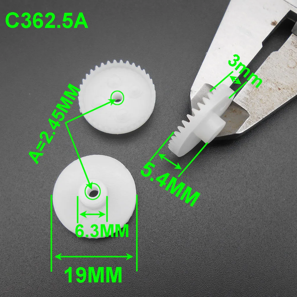 

1000PC 0.5M 36T Plastic Crown Gear 0.5 Modulus 36 Teeth Aperture 2.5mm 2.45mm Tight Distribution 5.4MM X 19MM Gears C362.5A T=36