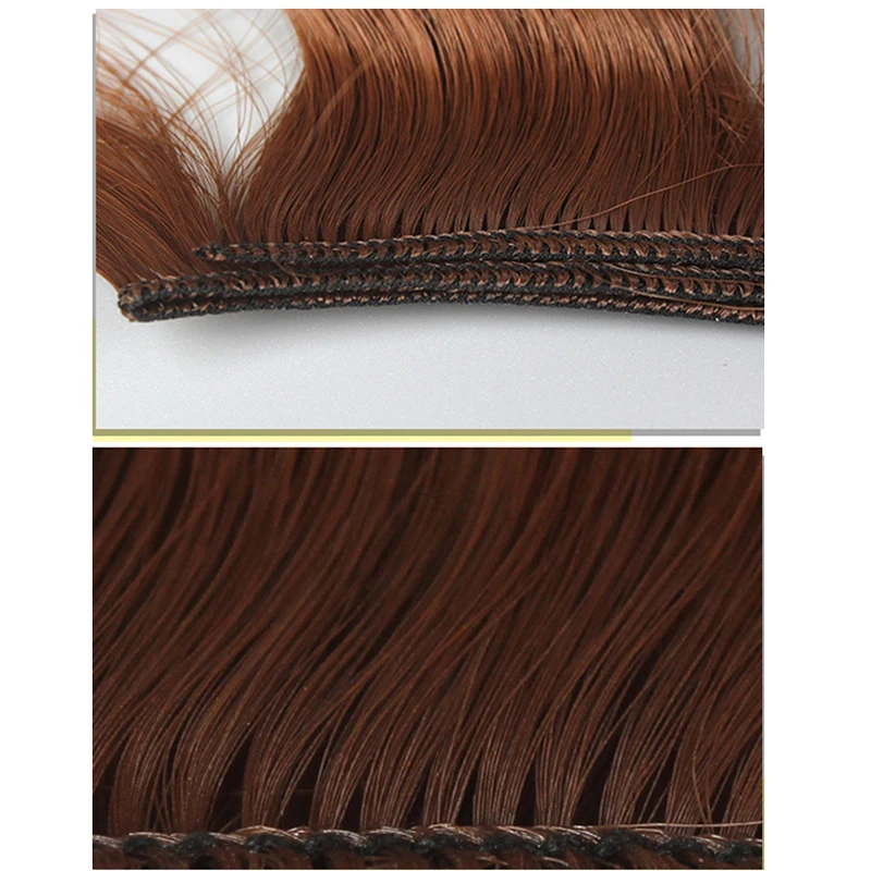 New 10cm DIY Hairline big roll big buckle dark button Tresses Doll Wig Material Hair Wig For 1/3 1/4 BJD Doll Accessories toys