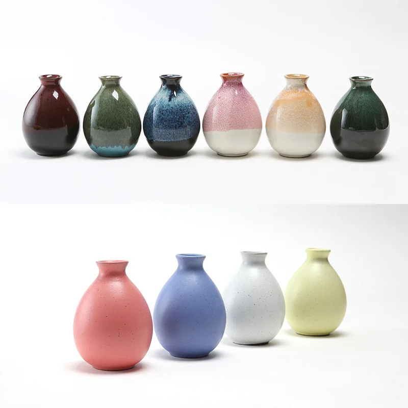 

250ml Sake Distribution Wine Pot Liquor Warmer Household Ceramic Bottle Barware Flagon Small Stoup Pot With Cork