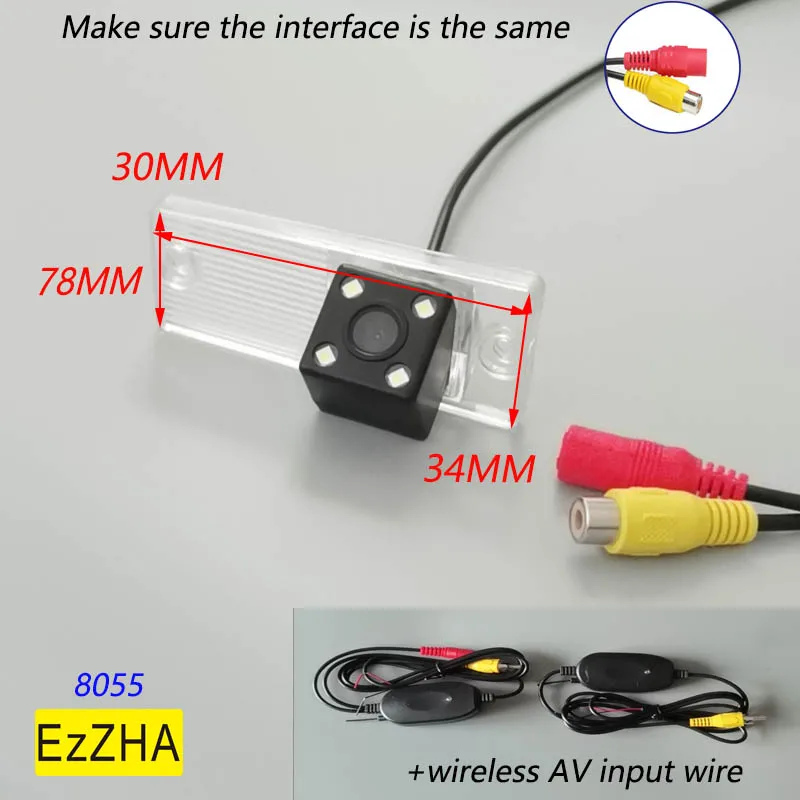 

EzZHA HD 4led night Wireless Car Rear View Camera For Kia Cerato Rio 2002 2003 2004 2005 2006 2007 2008 2009 2010-2013