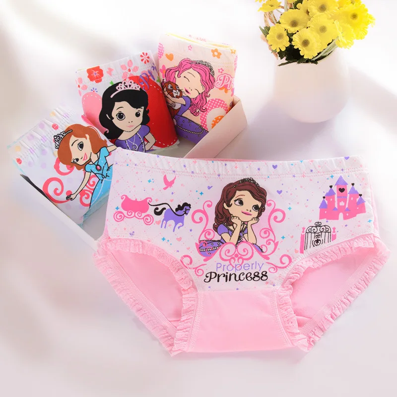 new panties for girls children underwear disney sofia Elsa princess cute baby kids briefs boxer lovely cotton soft underwear