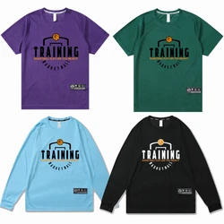 Men Women Running T Shirt breathable Quick Dry Fitness basketball shooting Training Jerseys exercise Clothes Gym Sports Shirts