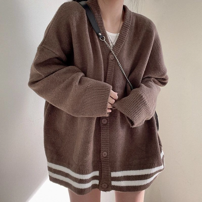 Nhật Bản Sinh Viên Áo Len Dệt Kim Cổ Cardigan JK Đồng Nhất Áo Len Mùa Xuân, Mùa Thu Cotton Cổ Chữ V Nhiều Màu Cosplay Dây Nữ