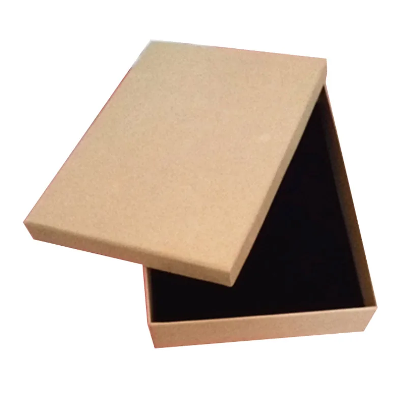 6Pcs Quality Kraft Paper Jewellery Organizer Box 21*15*4cm Brown Jewelry Sets Packaging Boxes Gift Wallet Packaging Box Jewelry