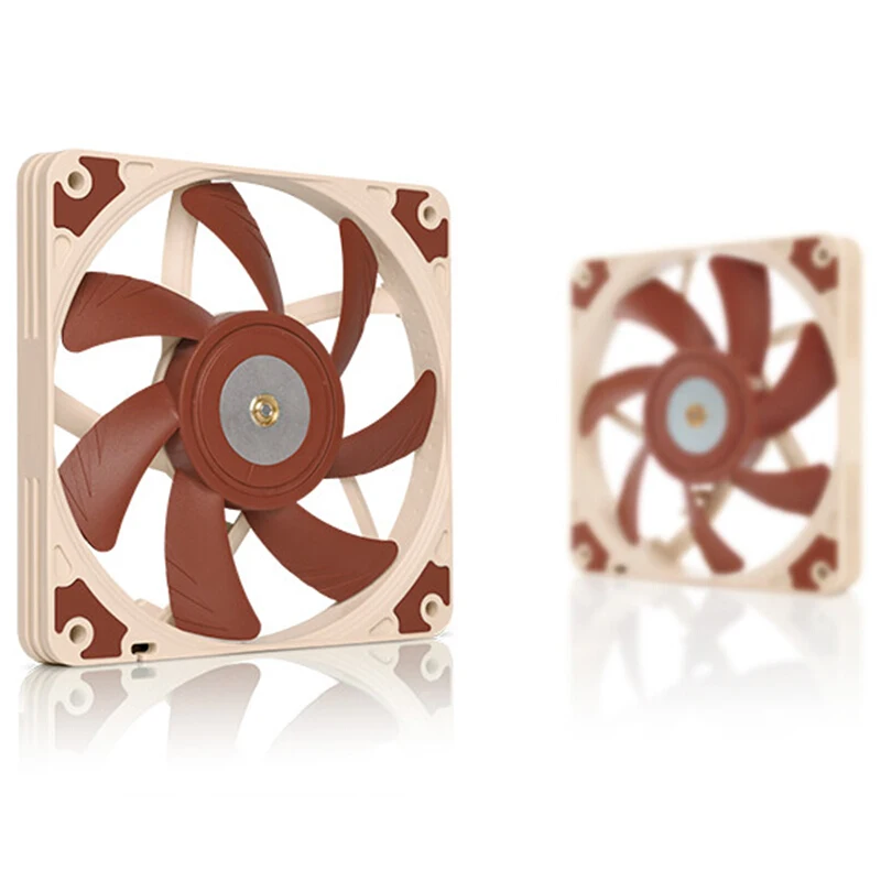 Imagem -04 - Noctua-ventilador Ultra-fino Nf-a12x15 Pwm Controle de Temperatura Inteligente Refrigeração Silenciosa do Computador 12023 Pwm Ch.b. s Preto 12cm