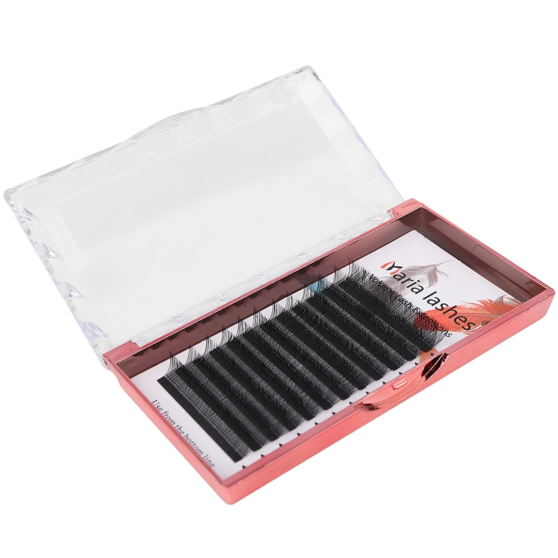 Maria 10 Cases Y Shape Eyelashes Beauty 0.05/0.07 YY Type V Lashes Extension Makeup Naturally Soft Mix Mink Cilios Volume Fans