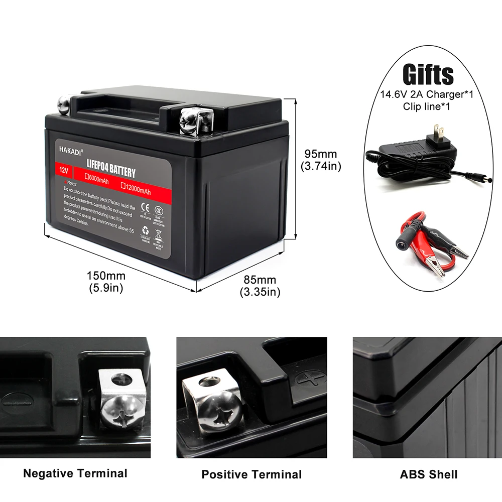 LIfepo4 Recahrgeable แบตเตอรี่12V 12Ah Build-In 4S BMS 14.6V 2A สำหรับ Fish Finder ไฟ LED พลังงานแสงอาทิตย์เก็บ