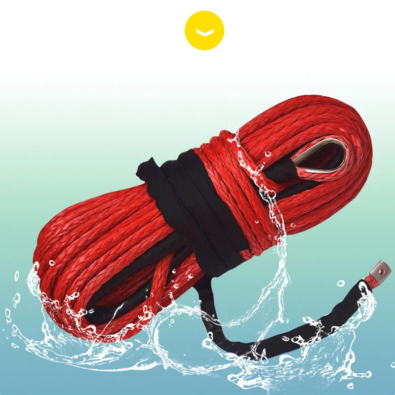 

Free Shipping Red 14mm*45m Synthetic Winch Rope,ATV Winch Cable,UHMWPE Rope,4x4 Off-road Rope