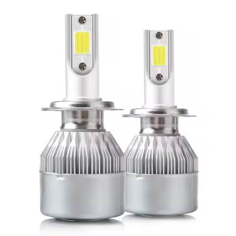 2PCS C6 led Car Headlight H7 LED H4 Bulb H8 H1 H3 H11 HB3 9005 HB4 9006 9007 8000lm Auto Lamps Fog Lights 12V 3000K 6500K 8000K