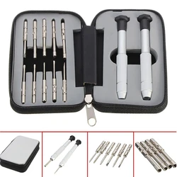 10pcs Glasses Precision Screwdriver Kit Watch Jewelry Eyeglasses Multifunction Repairing Tool sets With Zipper Box