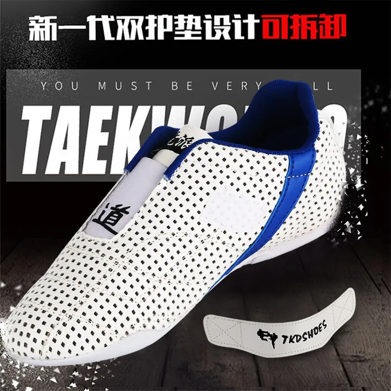 White comfortable Taekwondo Shoes for Kids Men women Martial Art Sneaker sports Training WTF TKD karate Competition indoor shoes