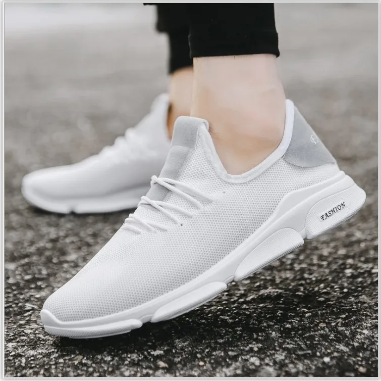 2019 New Fashion Breathable Men Sneakers Male Shoes Adult High Quality Comfortable Non-slip Soft Mesh Men Shoes YYJ166