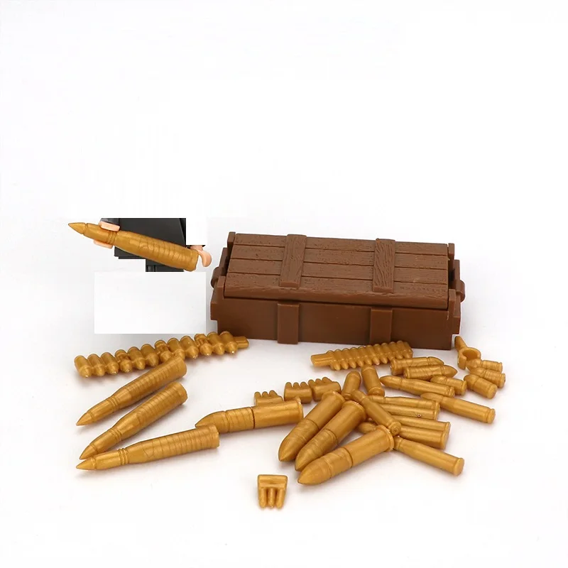 Weapon Box Shell Bullet soldiers Guns MOC Military Swat Police Weapons Brick For City moc building blocks min Toys for figures