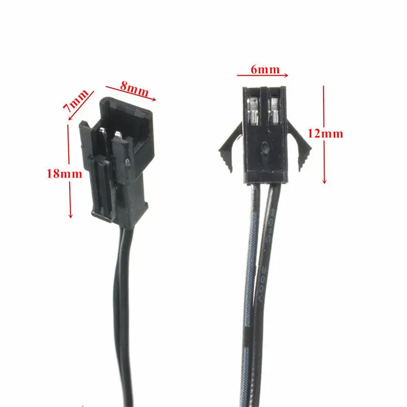 LED Neon Luz Fiação Acessórios, EL Wire Splitter Cable Conectores, Atmosfera Lâmpada Acessórios, 1 a 2, 3, 4, 5 Way