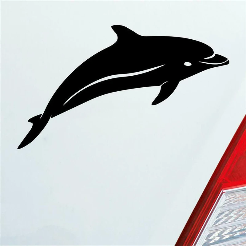 Adesivi per auto Dolphin Dolphin Fish Animal Windows Laptop Decal bagno Wall Art Decor Decal Sticker decalcomania del vinile