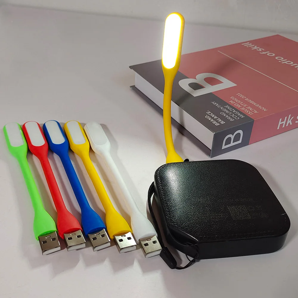 Flexo LED USB Lamp Book Light Mini Portable USB LED Light Power Bank Portable Notebook Reading Desk Light USB Night Lights