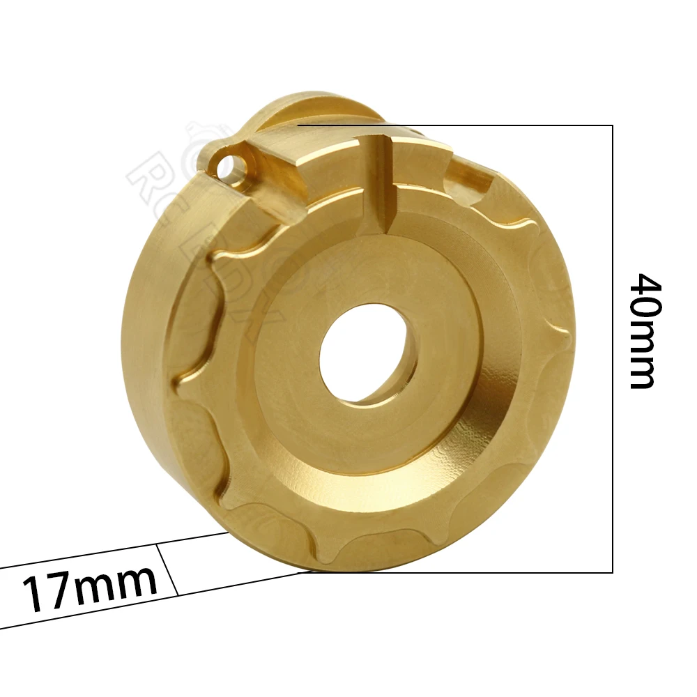 2pcs TRX4 Axle Doors Brass Counterweight Balance Weight Portal Drive Housing for 1:10 RC Crawler Traxxas TRX-4 TRX-6