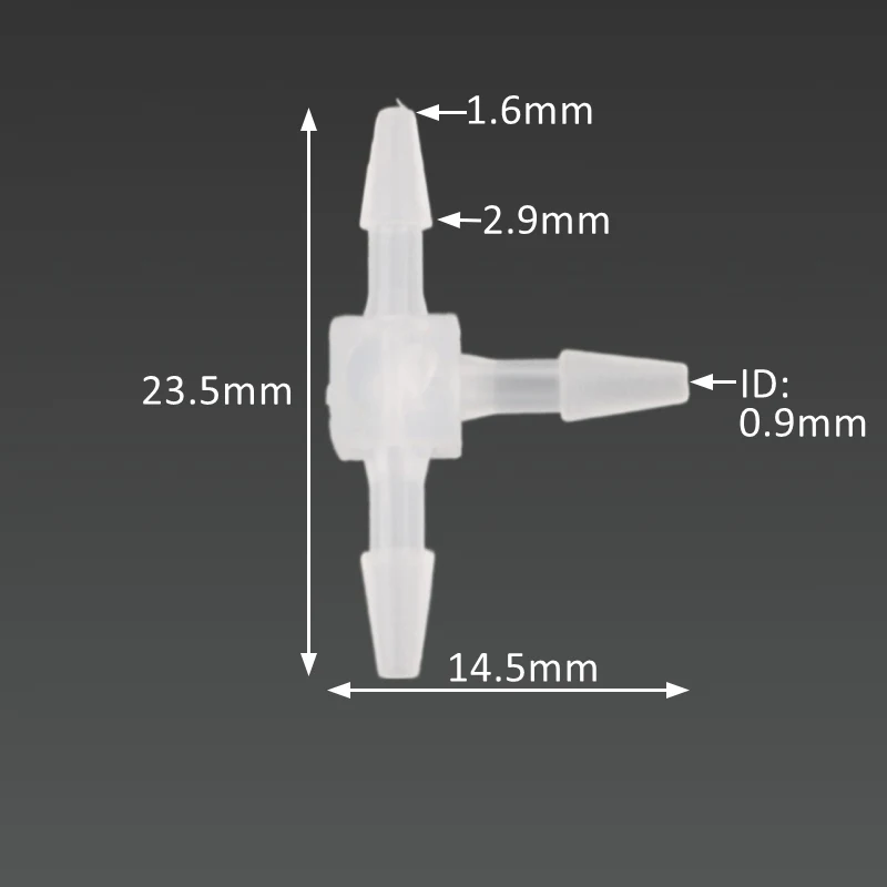 5 ~ 200 sztuk 1.6 ~ 20mm biały PE złącze Tee zbiornik akwarium Adapter Air Pump złączka do rur nawadnianie ogrodu wąż akcesoria