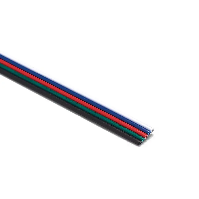 Imagem -03 - Cabo Elétrico de Pinos Rgb 100m 22awg 20awg 18awg Core Rgbw Conector Fios de Cobre para Lâmpada Ws2812b