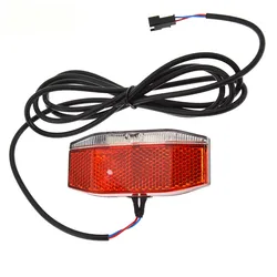 6V-48V Ebike TailLight Electric Bicycle LED Rear Light Lamp Waterproof Universal Night Riding Warning Tail Light