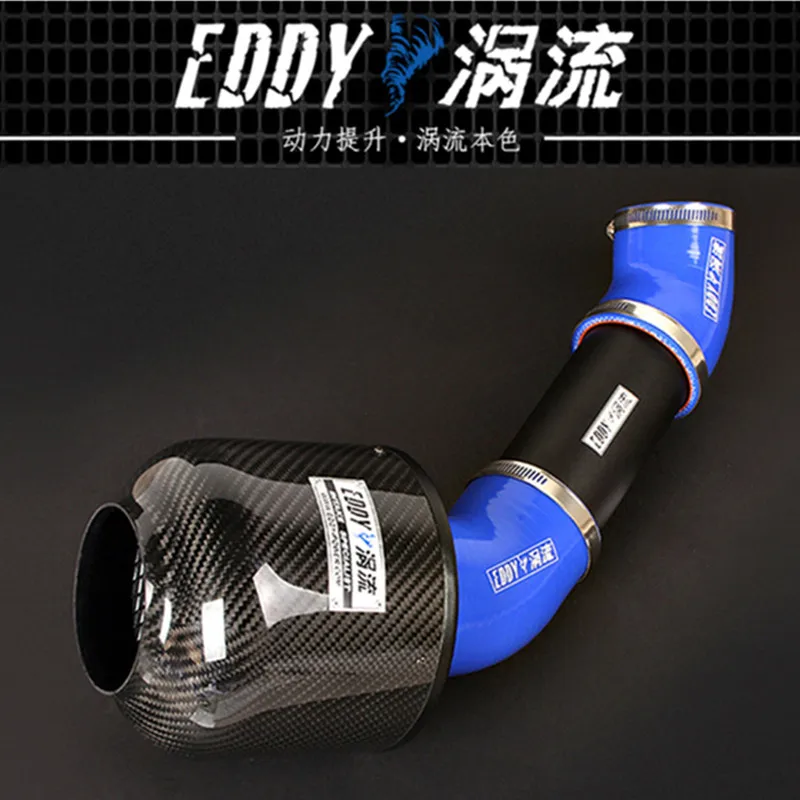 EDDY Intake System Air Intake Pipe & Carbon Fiber Air Filter for Porsche Cayenne 3.0T 2013 Car Accessories