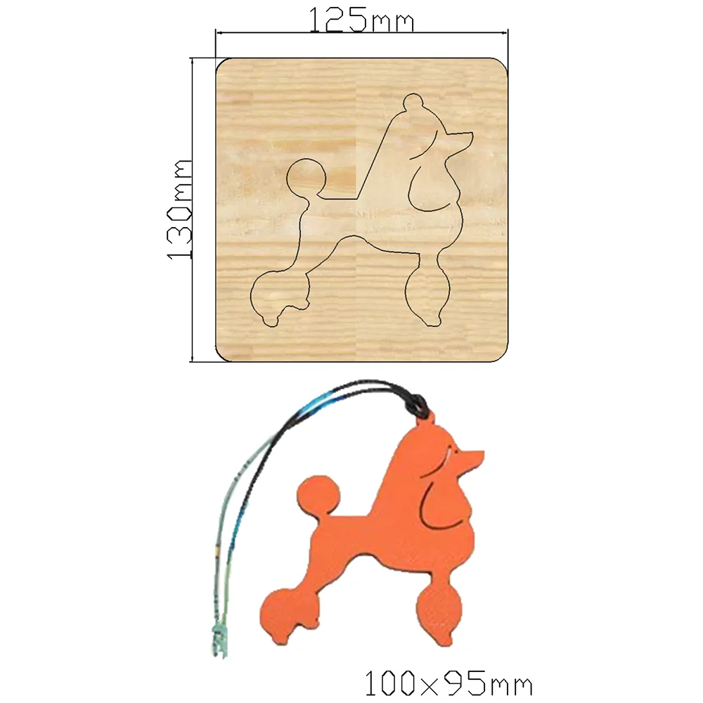 2021 New Husky keychain cutter Cutting Die Mold Diy Scrapbook Decoration Wooden Knife Mould Suitable For Fustelle