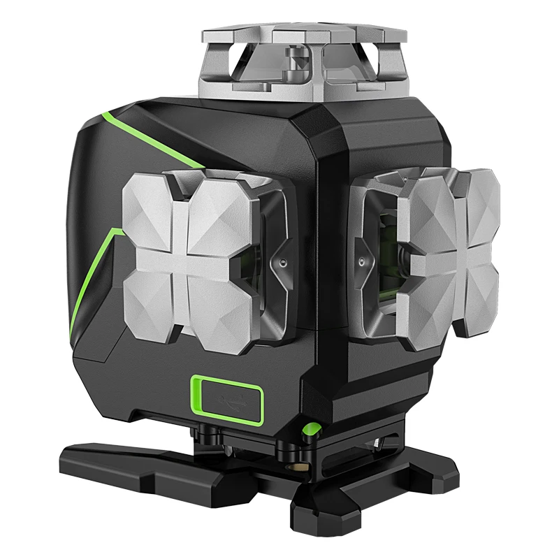 Huepar S04CG Bluetooth Function&Outdoor Pulse Mode 4D Green Beam 16 Lines Self-leveling Laser Level