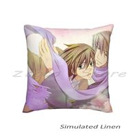 Junjou Romantica Pillow Cover Personalized Diy Throw Pillow Flax Plush Velvet Soft Junjou Romantica Jun Jou Romantica Misaki