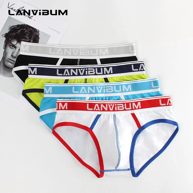 Lanvibum трусы мужские Men\'s Briefs Underwear Sexy Lingerie Suspensorio Masculino Calzon cillos Majtki Męskie Brand Man Slip