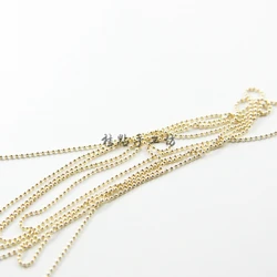 DIY Supply-One Meter Solid Brass Finding Chain-Ball Chain 1mm (1.0B)