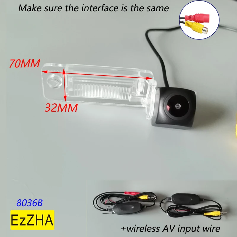 

Камера заднего вида EzZHA HD, 170 градусов, для Audi A3/S3 2004-2009, A4, A5, A6, 2004-2013, Q7, 2003-2009